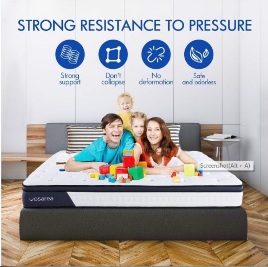 VOSAREA Full Size Mattress, Full Memory Foam Mattress in a Box, 9. 8 Inches Gel