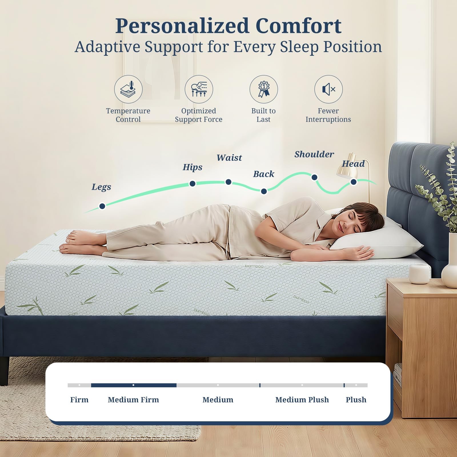 5 Inch Twin XL Mattress, Gel Infused Memory Foam Mattress – Medium Firm, Pres…