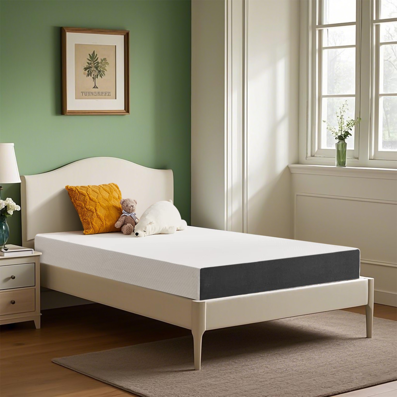5″ 6″ Memory Foam Mattress Medium Firm Support Mattress in a Box,Fiberglass Free