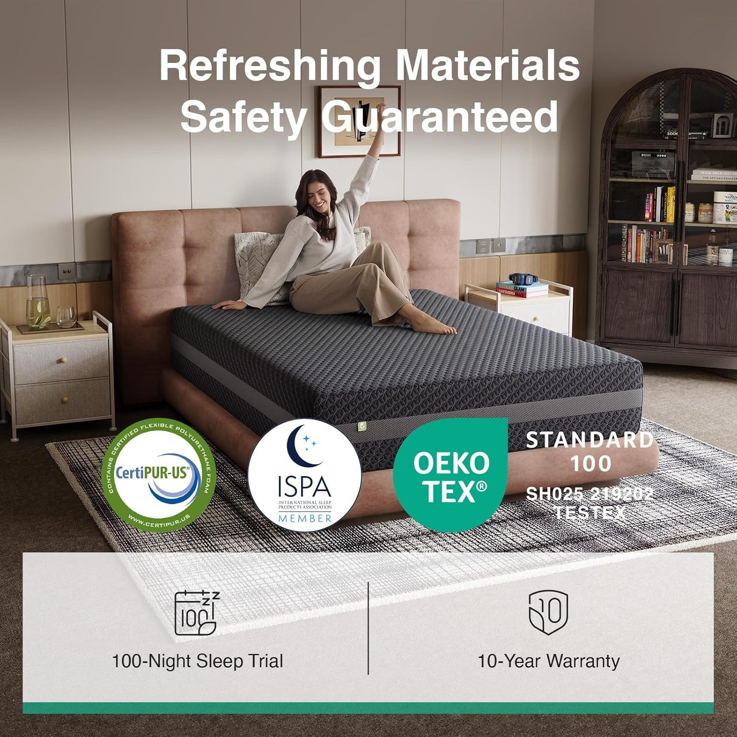 Queen Mattress 12 Inch, Queen Gel Memory Foam Mattress for Spinal Alignment, Res