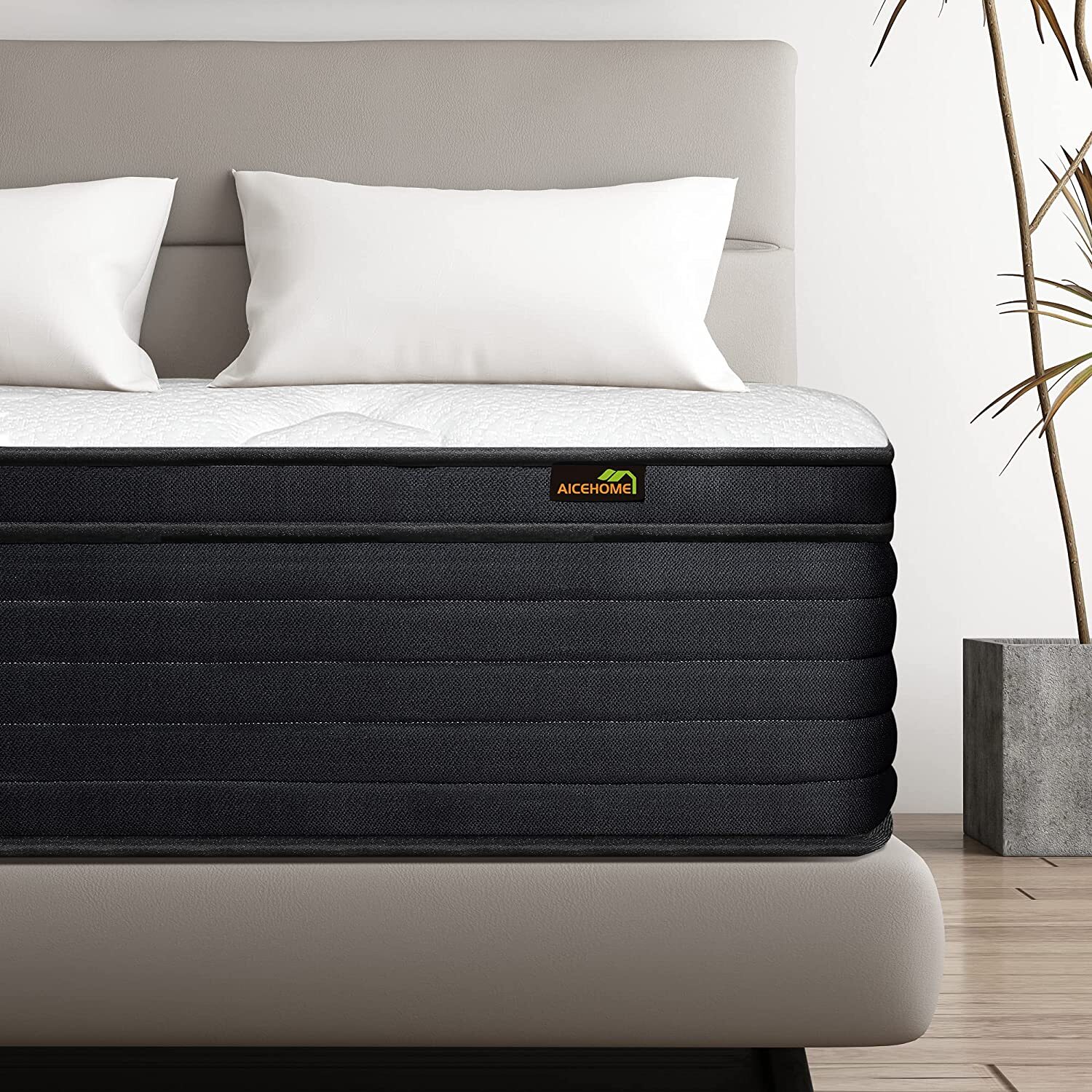 14/12/10” Gel Memory Foam Mattress Hybrid InnerSpring Twin Full Queen King Size