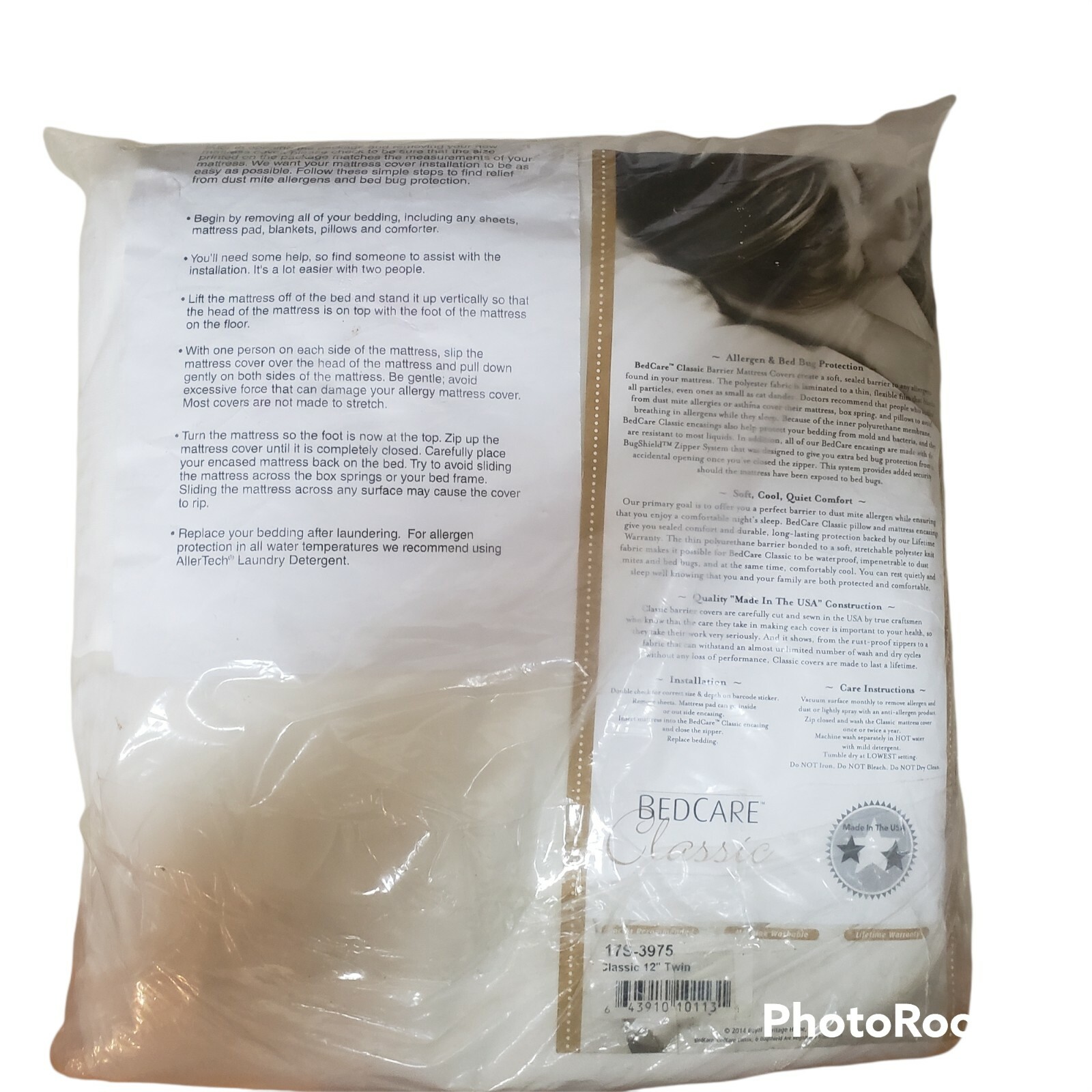BedCare Classic 12 inch Twin Waterproof Encasing