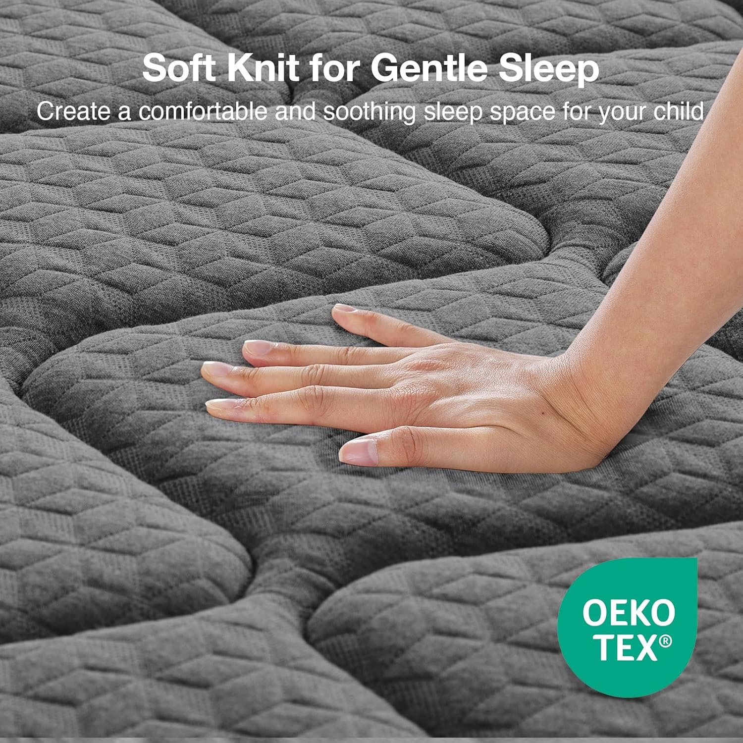 Kids Twin Mattress, 6″ Hybrid with Bonnell Coil & Gel Foam, CertiPUR-US Certifie