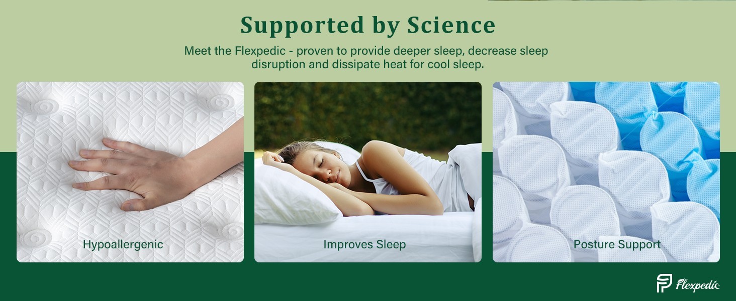 10″ Twin Hybrid Mattress – Gel Memory Foam & Pocket Springs, Medium Firm