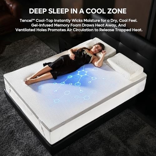 3 Inch Gel Memory Foam Mattress Topper Size (60 x 80 Queen White (3 Inch)