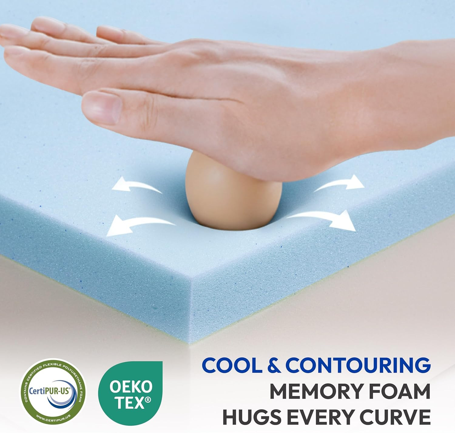 6 Inch Full Size Mattress, Firm Gel Memory Foam Full Mattress in a Box, Firm Bac