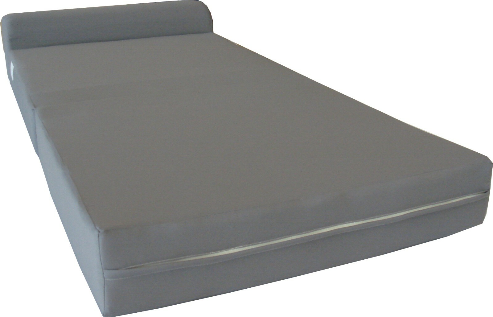 Portable Flip Sleeper Chair Folding Foam Beds, Sofa Couches 6x32x70 Gray