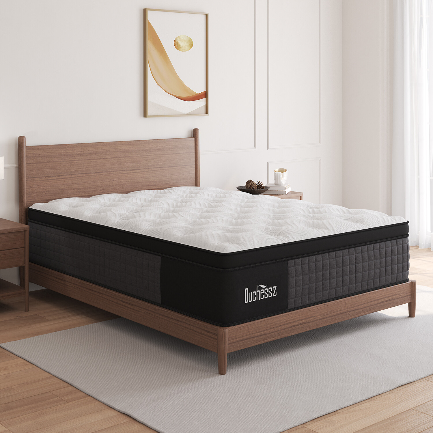 12″14″ Twin Full Queen King Size Mattress in a Box Hybrid Spring Memory Foam