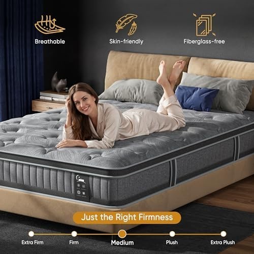 10″ Colchones TWIN Size De Espuma 10 Pulgadas Memory Foam Mattress Cooling Bed