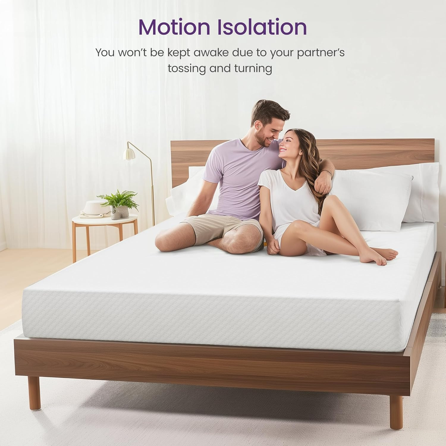 10″ Queen Cooling Gel Memory Foam Mattress – Medium Firm & Breathable