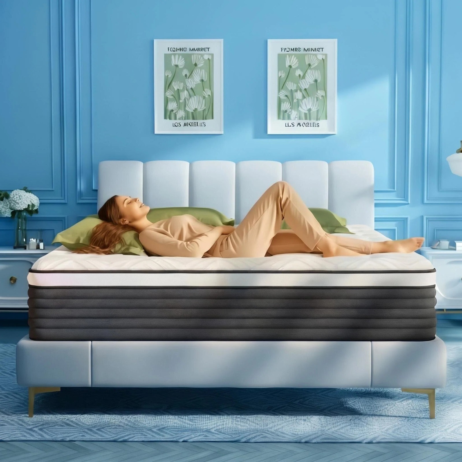 Queen Mattress 12 Inch Hybrid Memory Foam Pocket Spring Medium Firm in Box