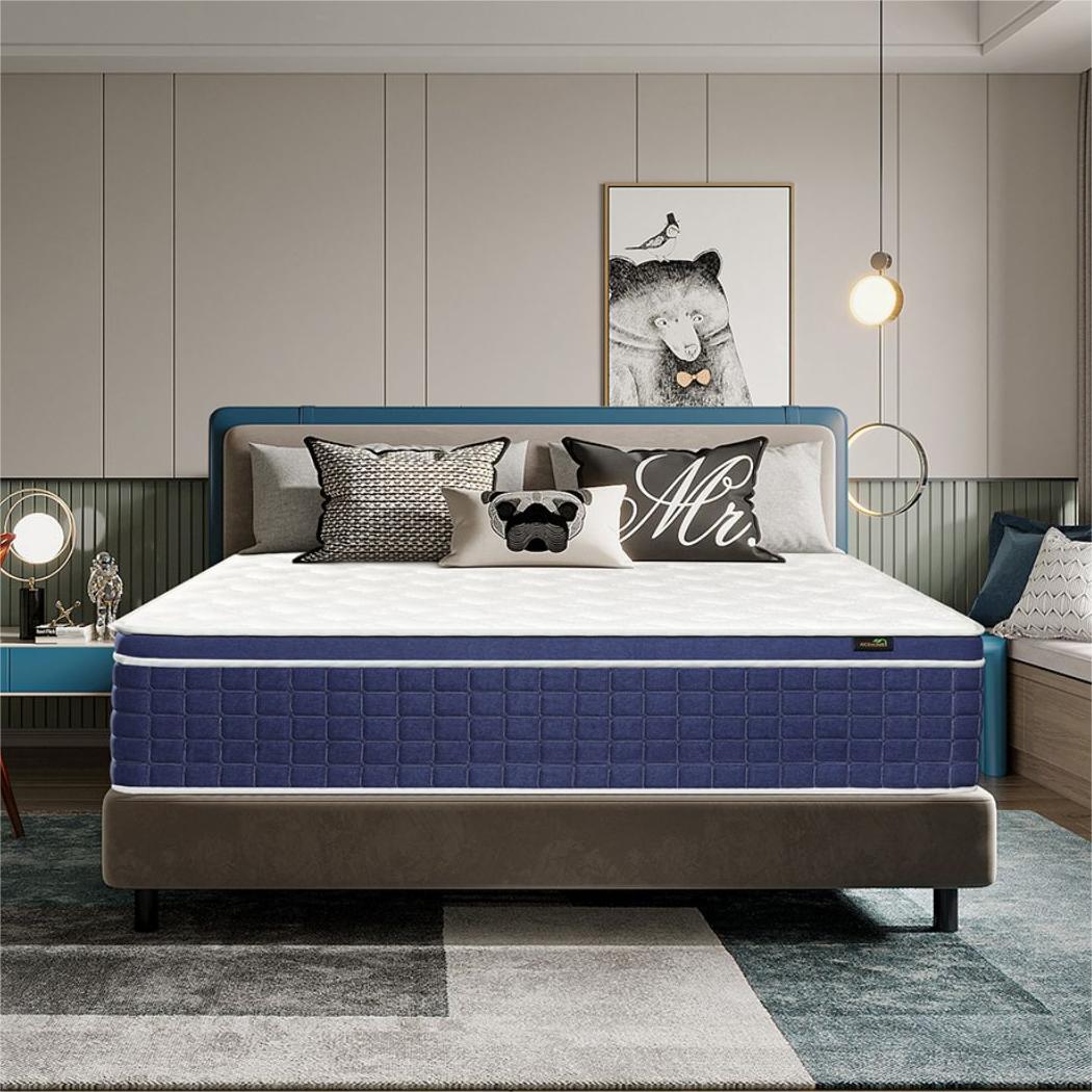 14/12/10” Gel Memory Foam Mattress Hybrid InnerSpring Twin Full Queen King Size