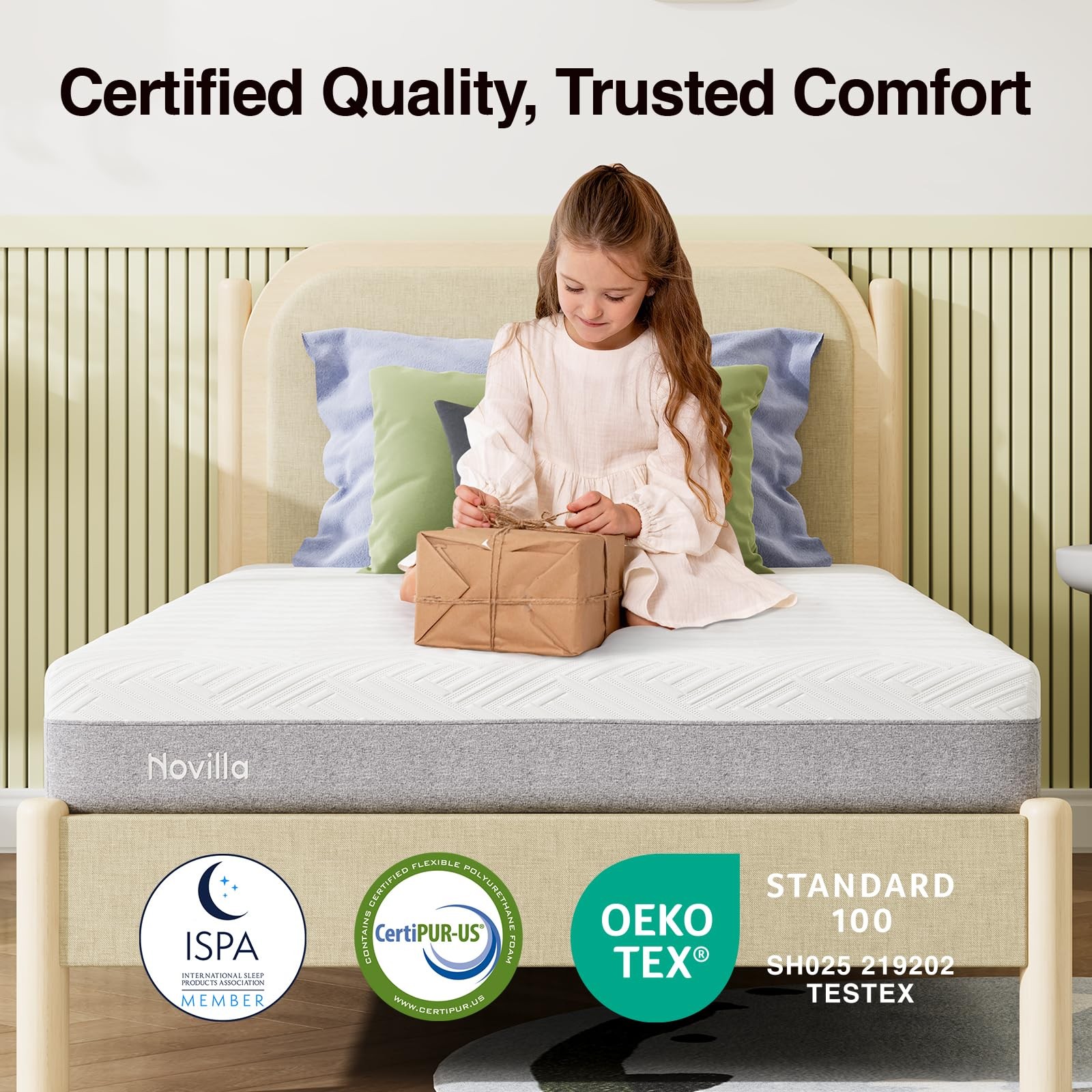 Full Mattress, 6-Inch Gel Memory Foam Mattress for Cool Night & Pressure Relief,