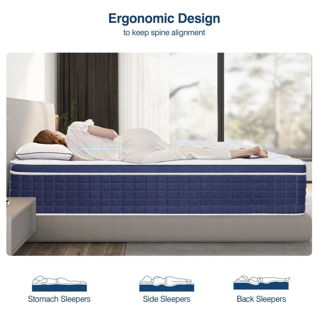 12/14 Inch Mattress Twin Full Queen King Size Medium Firm Soft Mattress in a box