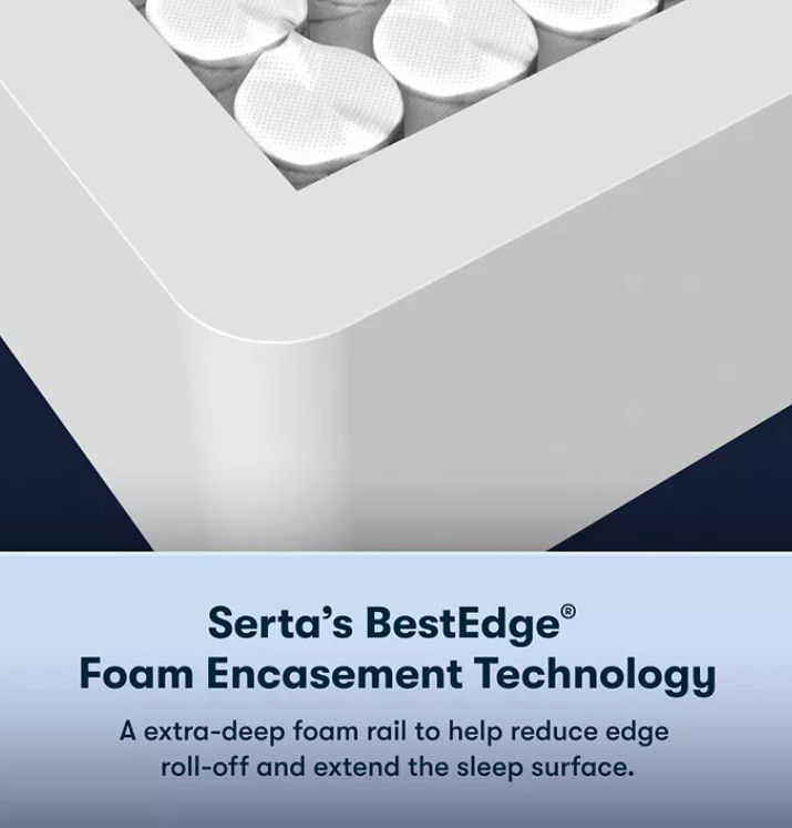 Serta Perfect Sleeper Blue Lagoon Night Plush Pillow Top Queen Mattress 14″