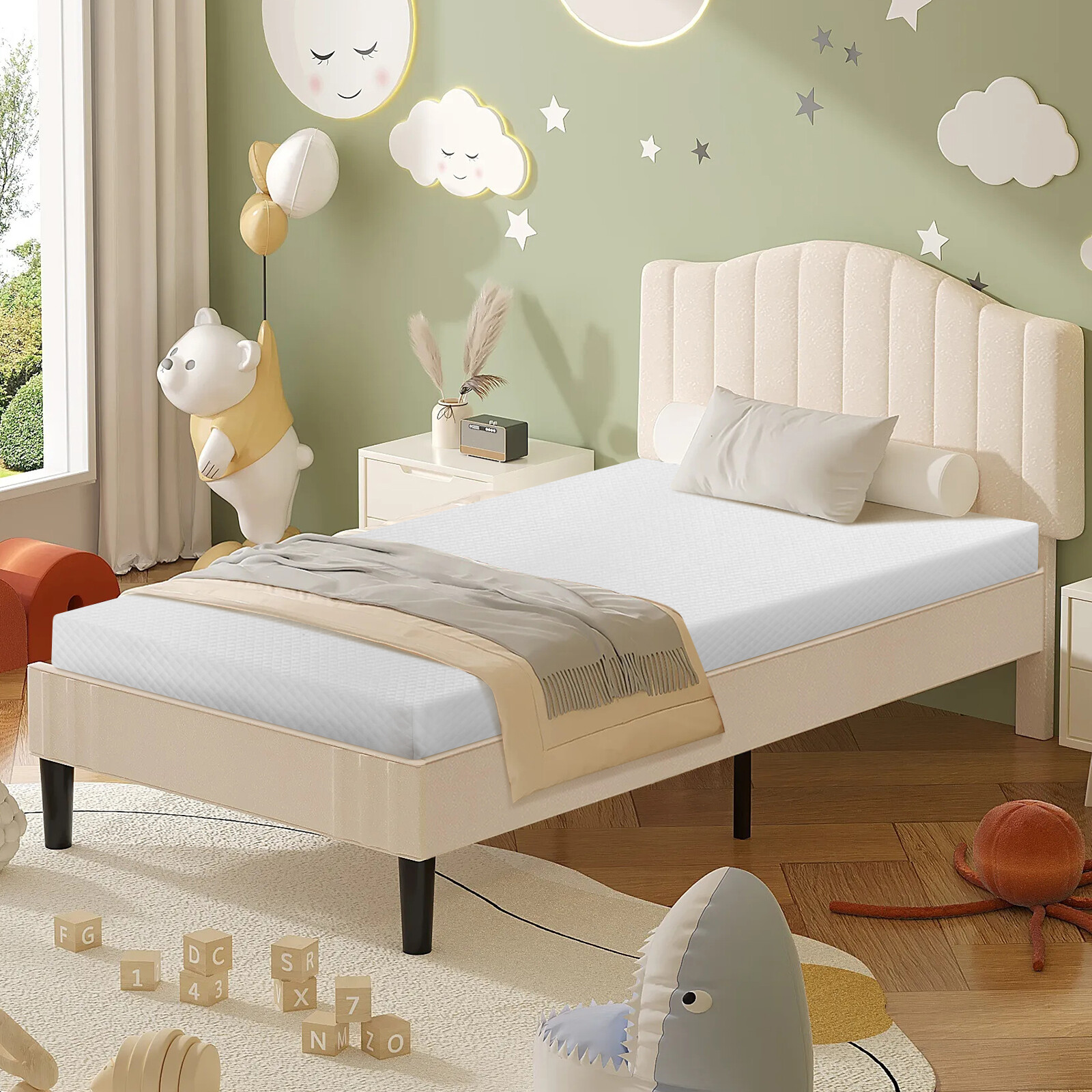 5 Inch Gel Memory Foam Mattress Cool Sleep & Comfy Support In A Box Twin Size