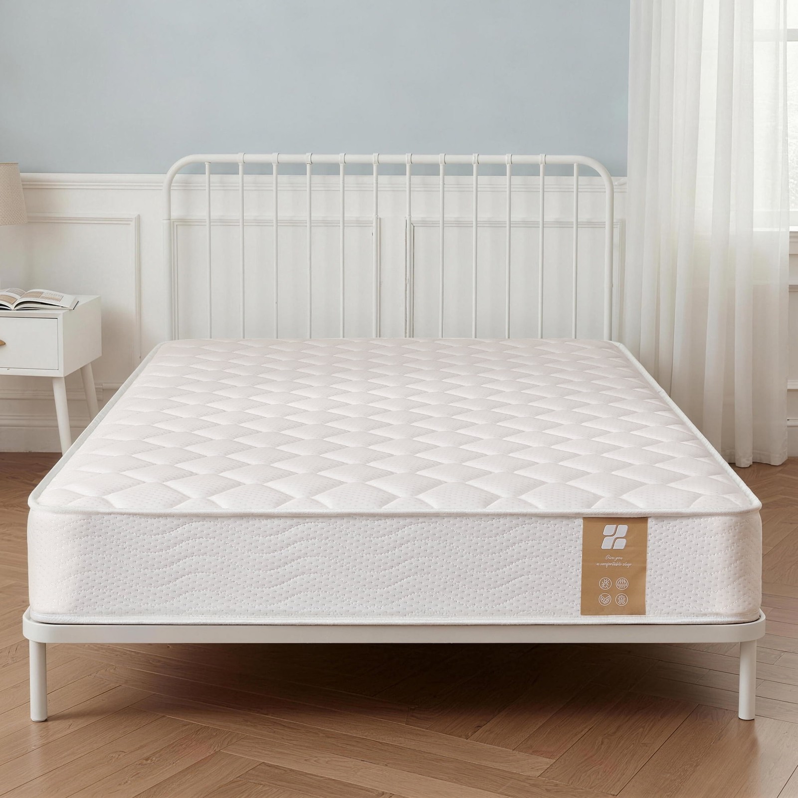 6″ Twin Hybrid Mattress in a Box – Medium Firm Spring Bed for Kids & Bunk Beds