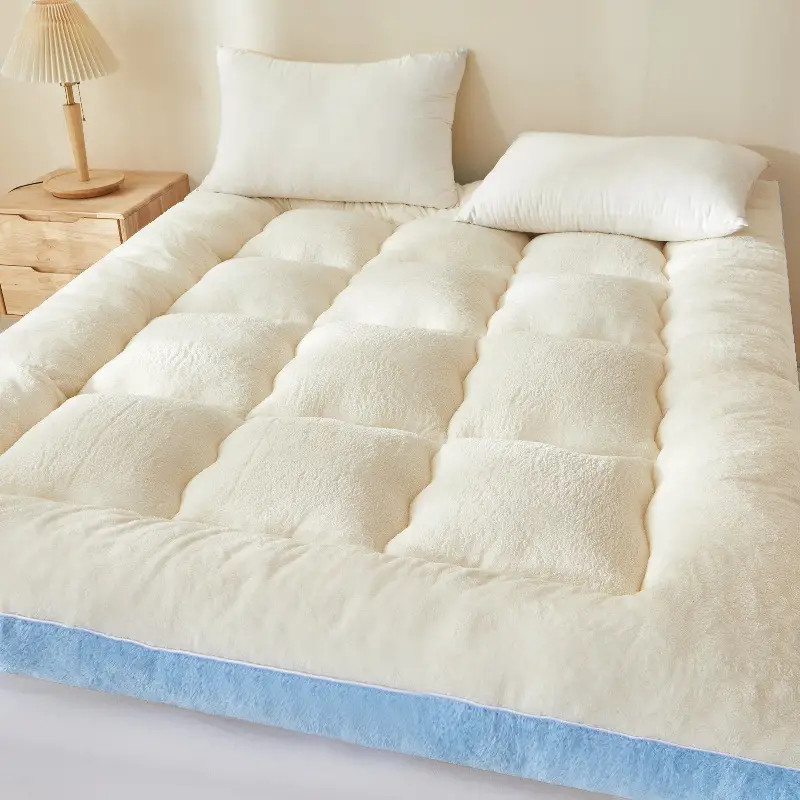 Cozy Sherpa Fleece Futon Mattress Pad – Multi-Use, Machine Washable, All-Season