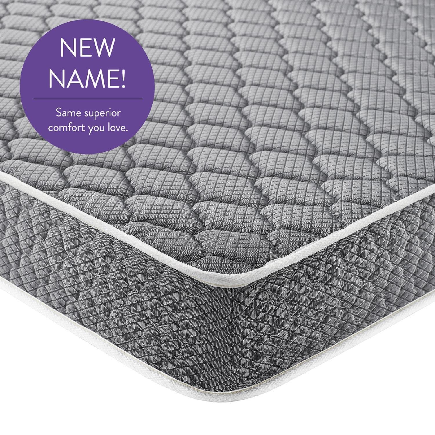 Modway Mila 8″ Queen Modern Style Memory Foam Mattress in Gray