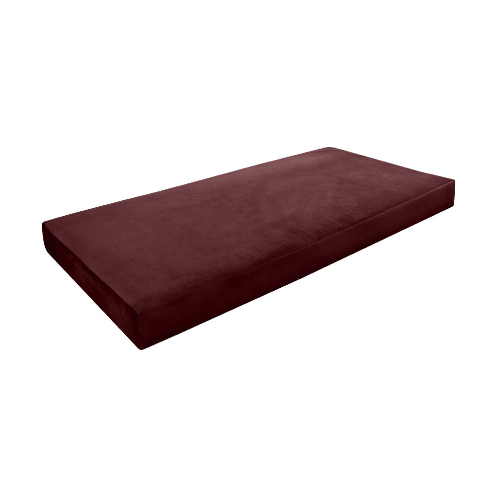 Knife Edge 6″ Twin Size 75x39x6 Velvet Indoor Daybed Mattress |COVER ONLY|-AD368