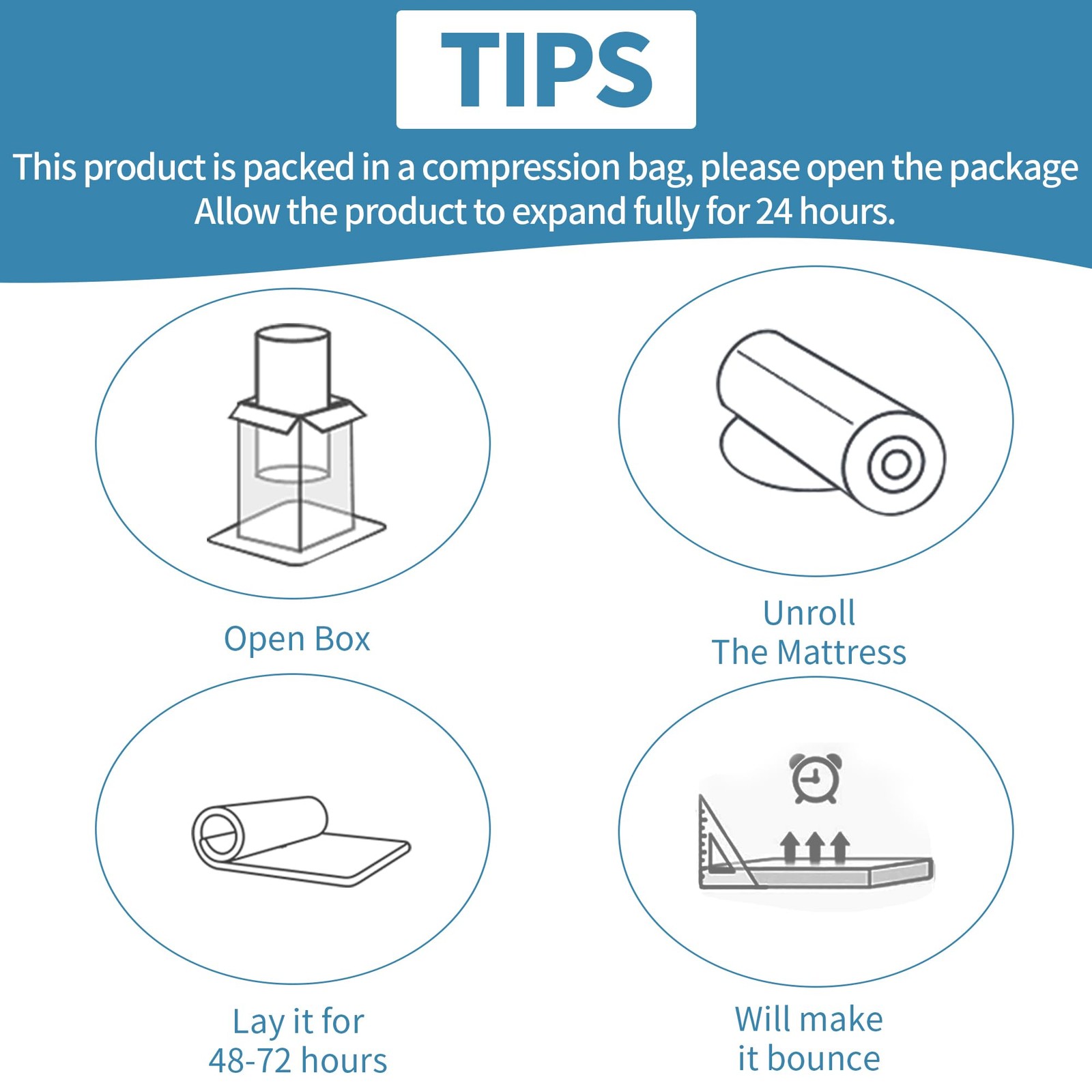 Under Mattress Support – 3 High Density Foam Pieces to Fix Mattress Sagging, …