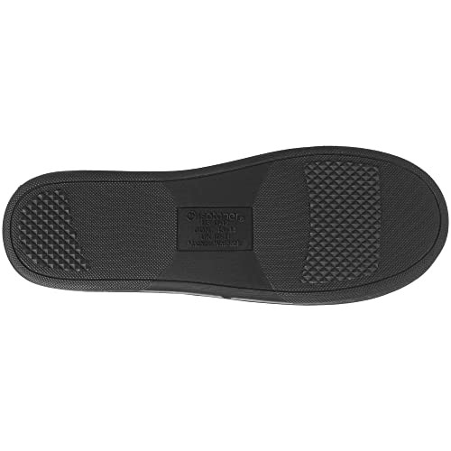 Men’s Moccasin Slippers with Microsuede Upper and Gel 8-9 Dark Chocolate