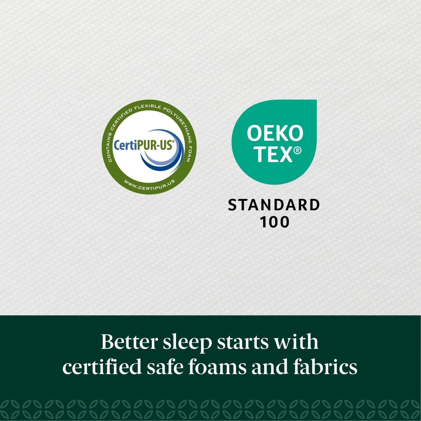 12″ Zinus King Size Green Tea Infused Memory Foam Bed Mattress In A Box Bedding