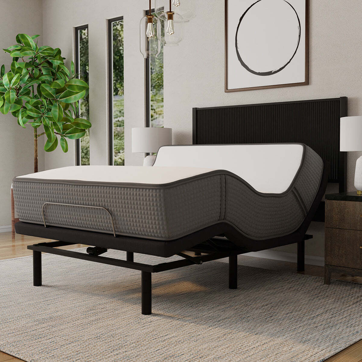 Bedplanet 12″ iSwitch Flippable Two Sided Medium Firm/Medium Soft Mattress
