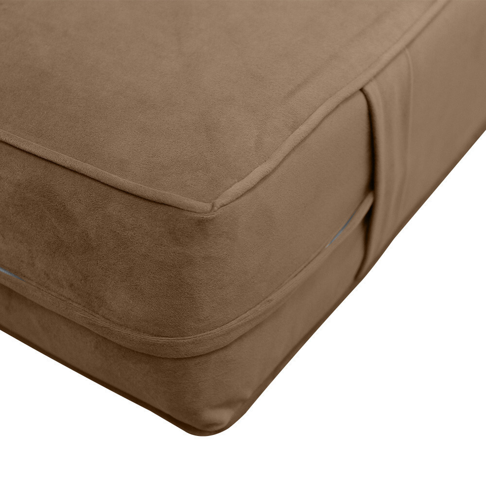 Same Pipe 8″ FULL 75x54x8 Velvet Indoor Daybed Mattress |COVER ONLY|-AD308