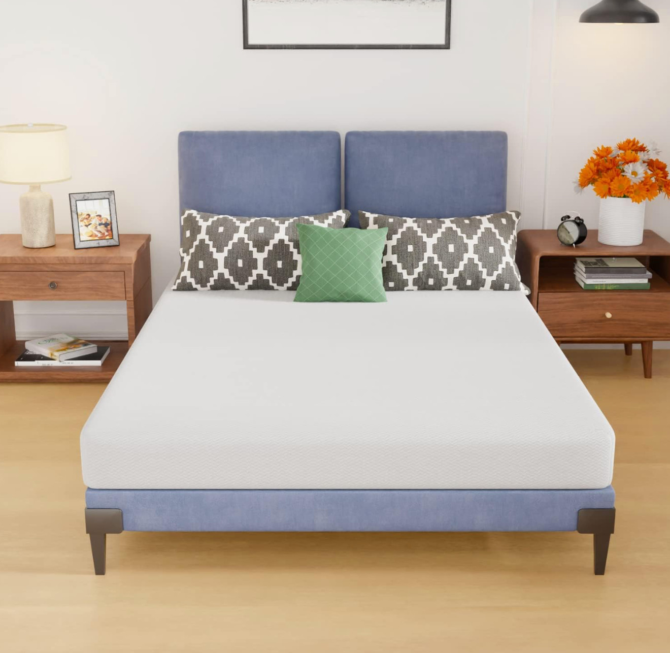 6 Inch Full Size Bunk Bed Memory Foam Mattress Medium Firm Colchon Full Cama NEW