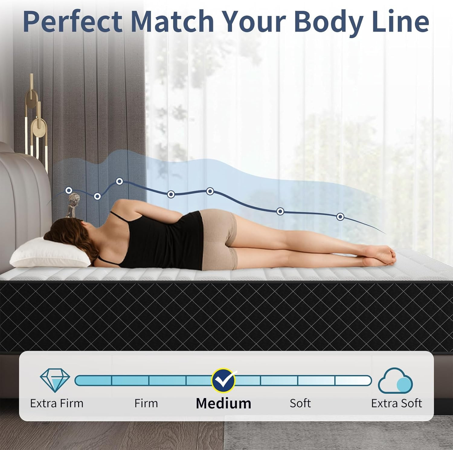 Full Hybrid Mattress 10 Inch Memory Foam Pocket Spring