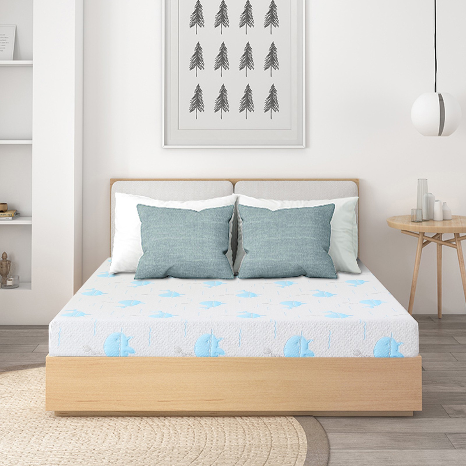 5″ 6″Gel Memory Foam Cooling Mattress with Breathable & Removable Cover in a Box