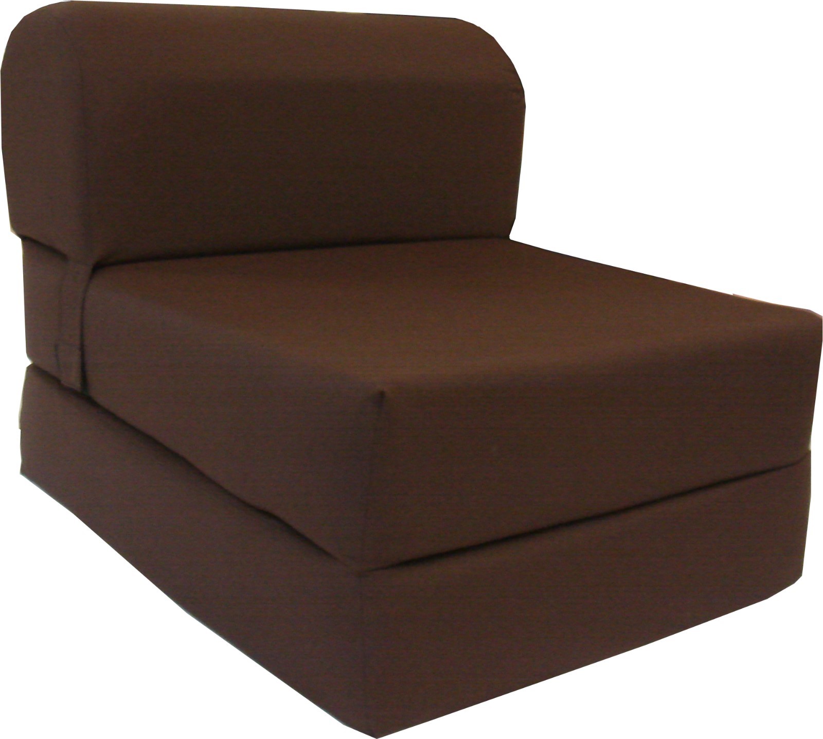 Flip Chair Folding Foam Beds, Foldable Guest Sofa Bed, Couch 6x24x70, Brown