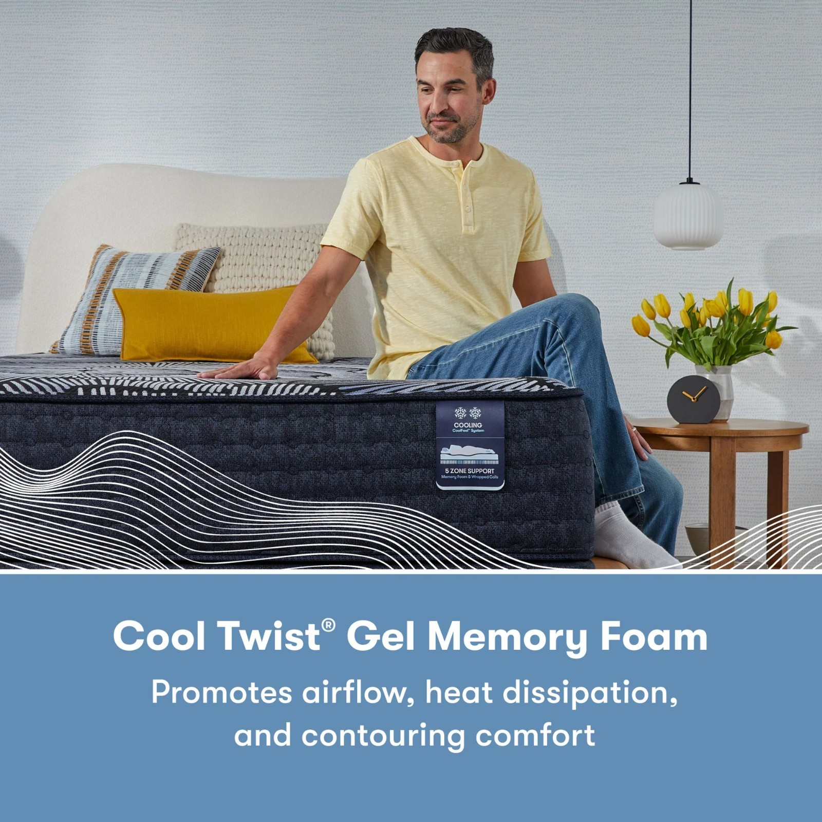 Serta Perfect Sleeper X Prescott Medium Firm Hybrid Queen Mattress