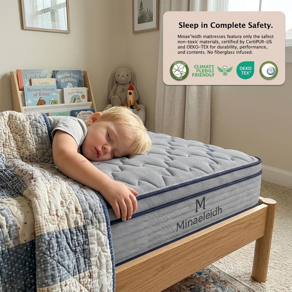 Twin Size Mattress, 10 Inch Twin Hybrid Mattress Bed in A Box, Soft Plush Fee…