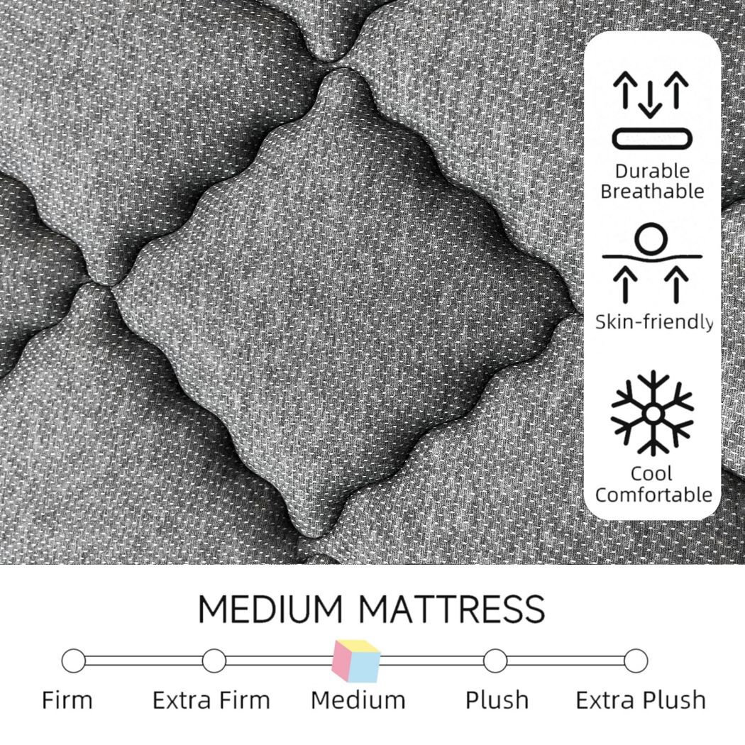 14″ 12″ Memory Foam Spring Hybrid Mattress Twin Full Queen King Size In A Box