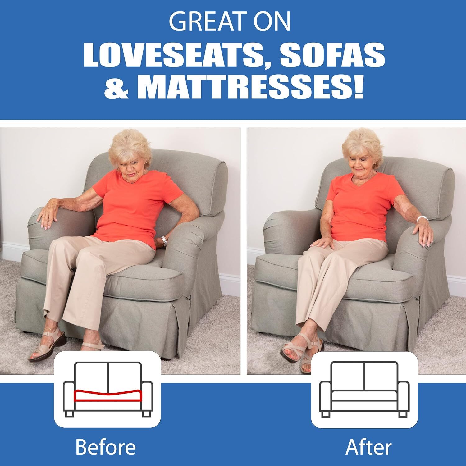 Furniture Fix Steel for Chair, Sofa, Loveseat, Sofa (66 x 17″), Black
