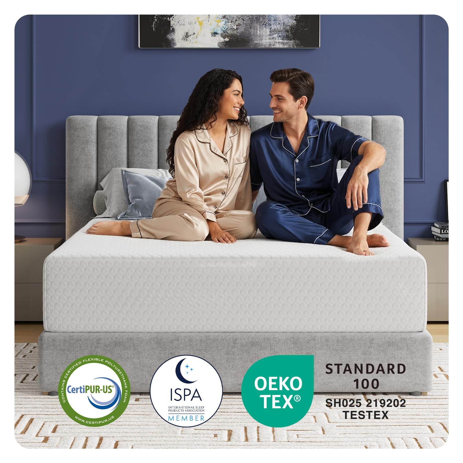 Queen Mattress, 12 Inch Queen Memory Foam Mattress in a for Refresh Sleep & P…