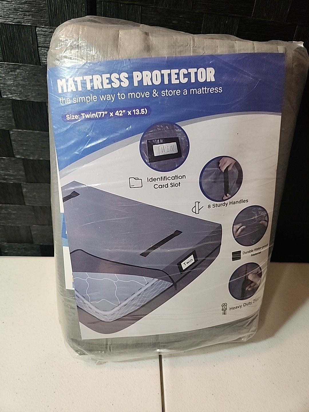 Mattress Bag Waterproof Moving Storage Protector Cover Heavy Duty Twin (UU)