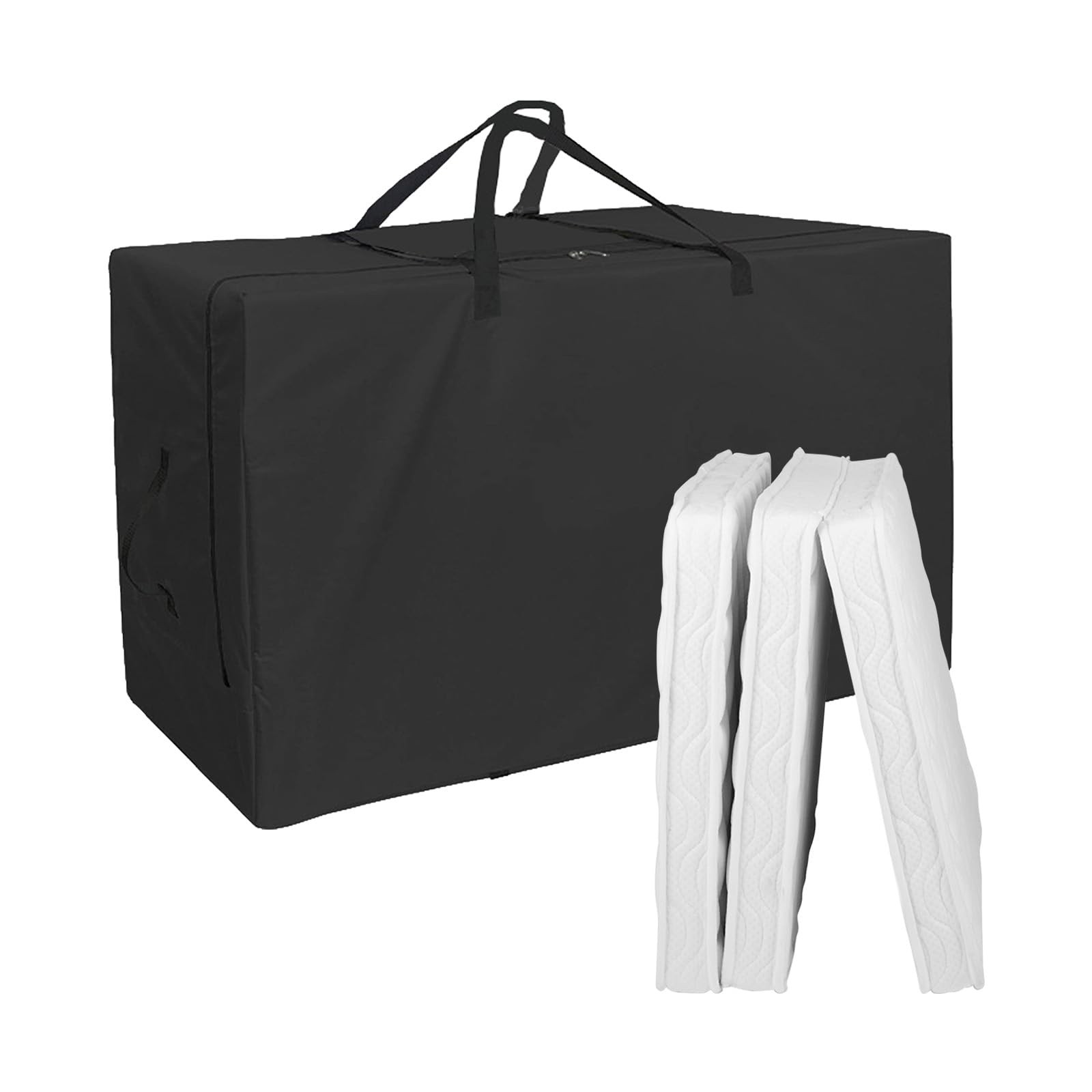 420D Oxford Cloth Folding Mattress Storage Bag, Mattress Portable Bag with Zi…