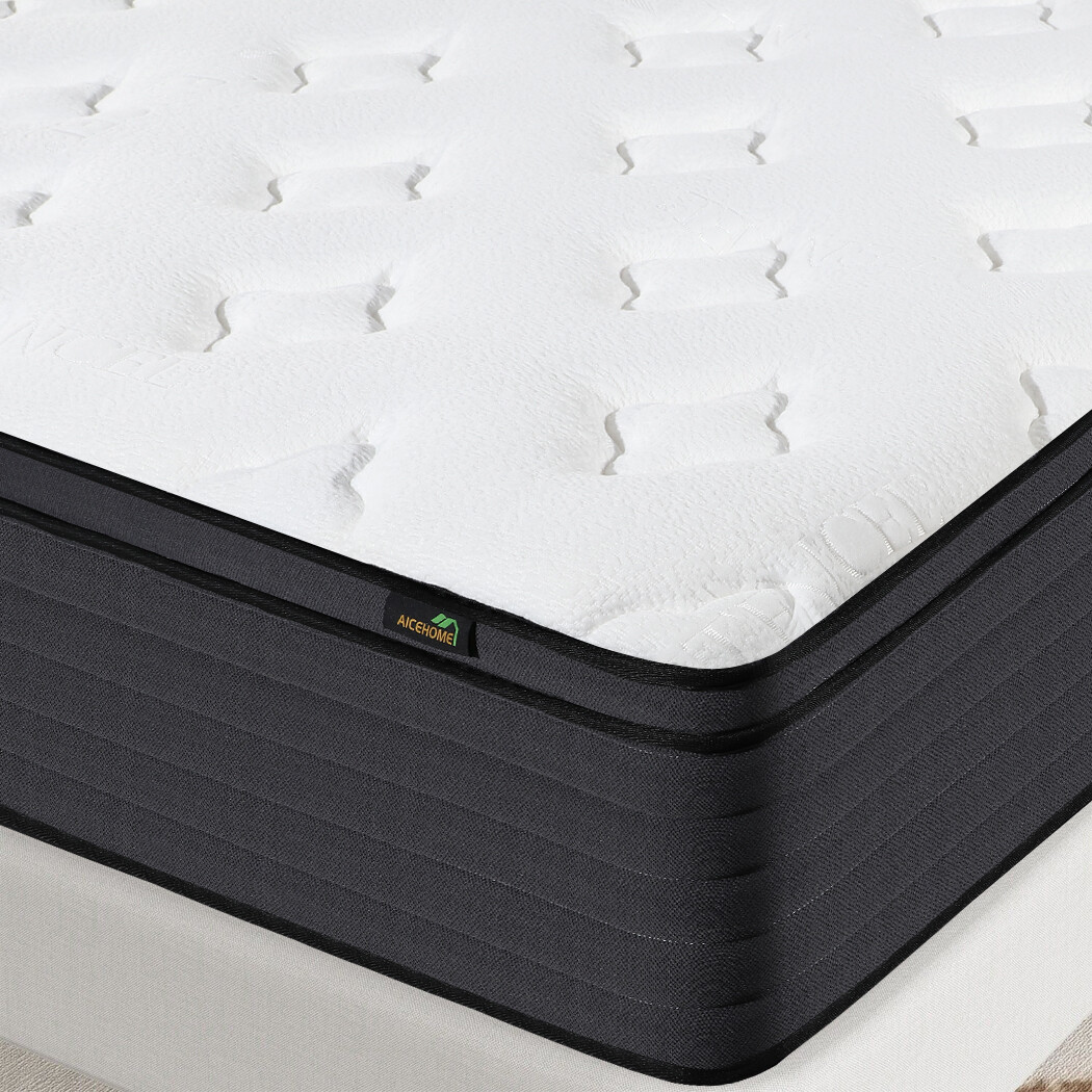 14 Inch Full Size Hybrid Gel Memory Foam Mattress Pocket Spring Bed In A Box