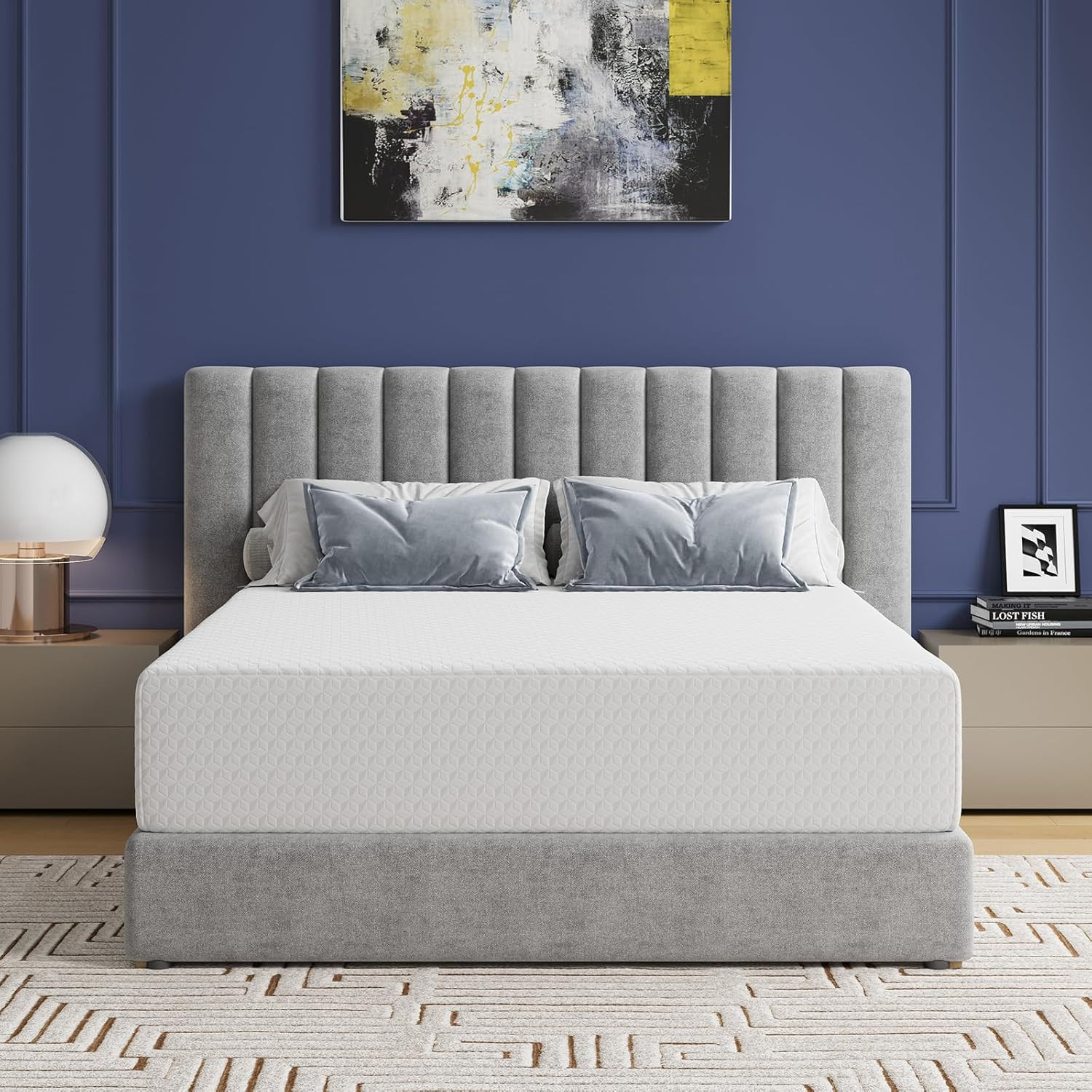 12 Inch Queen Mattress – Medium Firm Foam for Refreshing Sleep & Relief