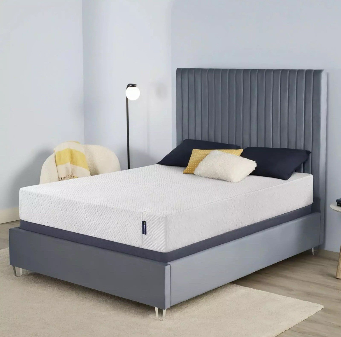 Serta 10″ Full Size Cooling Gel Memory Foam Bed Mattress In A Box
