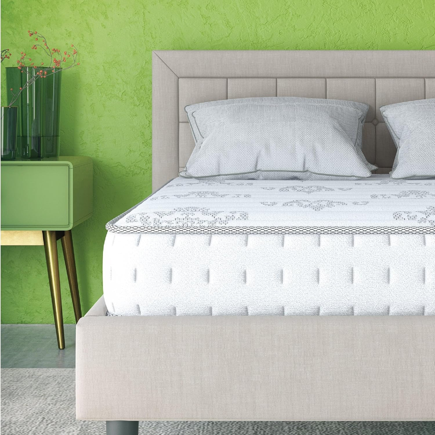 Classic Brands Decker 10-Inch Hybrid Memory Foam & Innerspring Queen Mattress