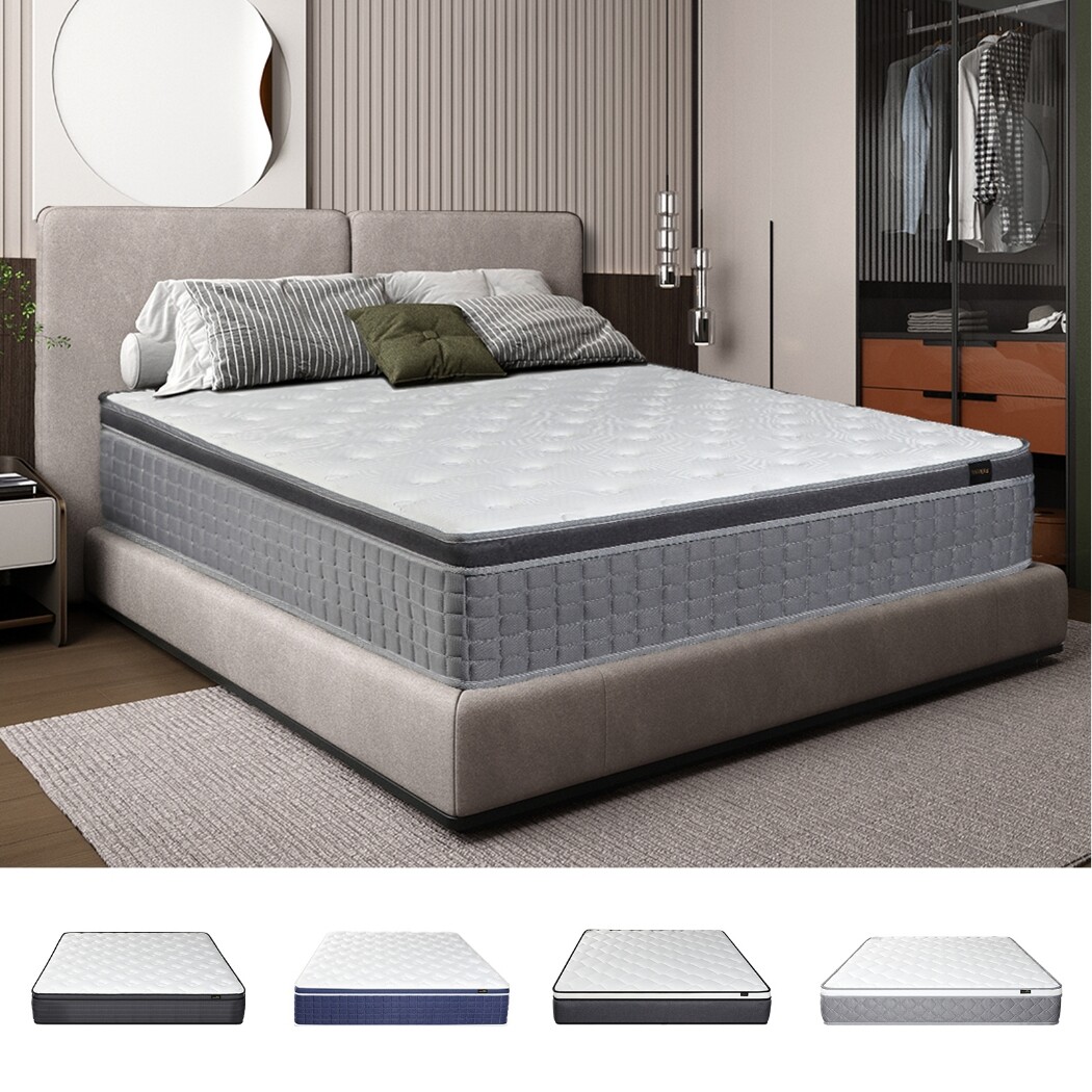10″ 12″ 14″ Mattress Innersprings Twin Full Queen King Memory Foam Bed in A Box