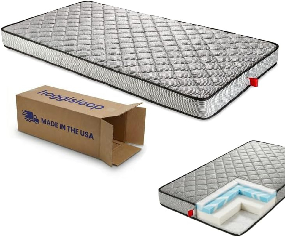 7 Inch Semi Truck Mattress – 28X79, Memory Foam Mattress, Slim Bunk Size, Medium