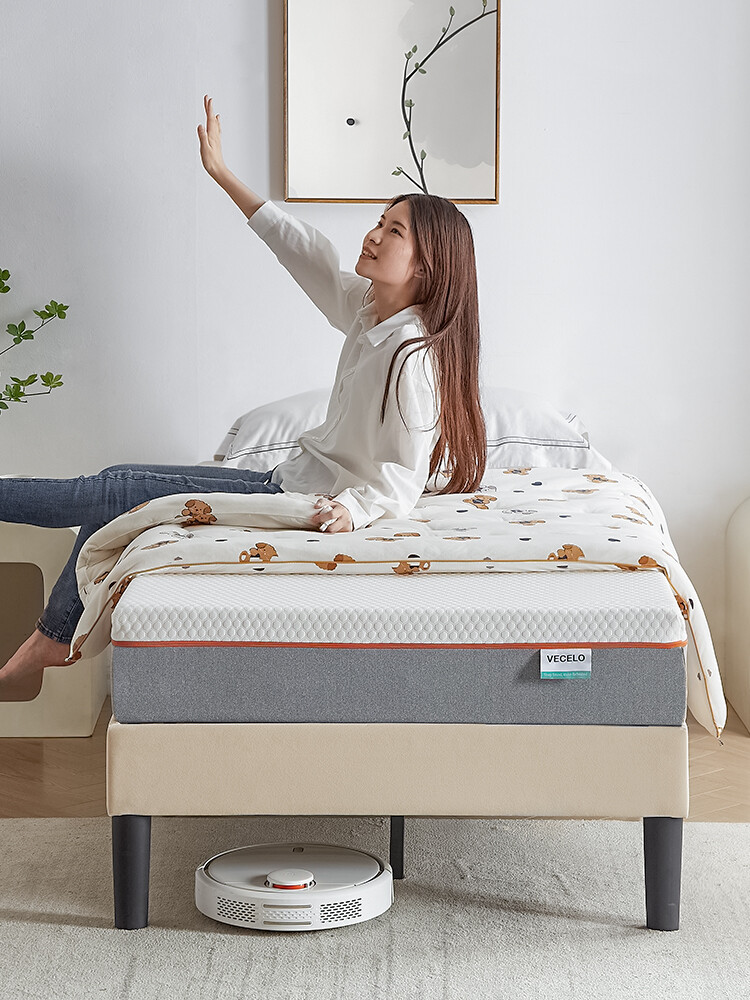 VECELO 8″ Mattress Cal King Gel Memory Foam in a Box Queen Size Pressure Relief