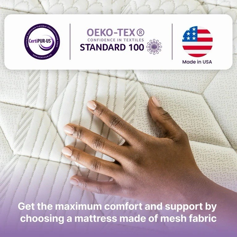 Nap Queen Queen Mattress Pocket Coil Cooling Gel Medium Firm Ventilated
