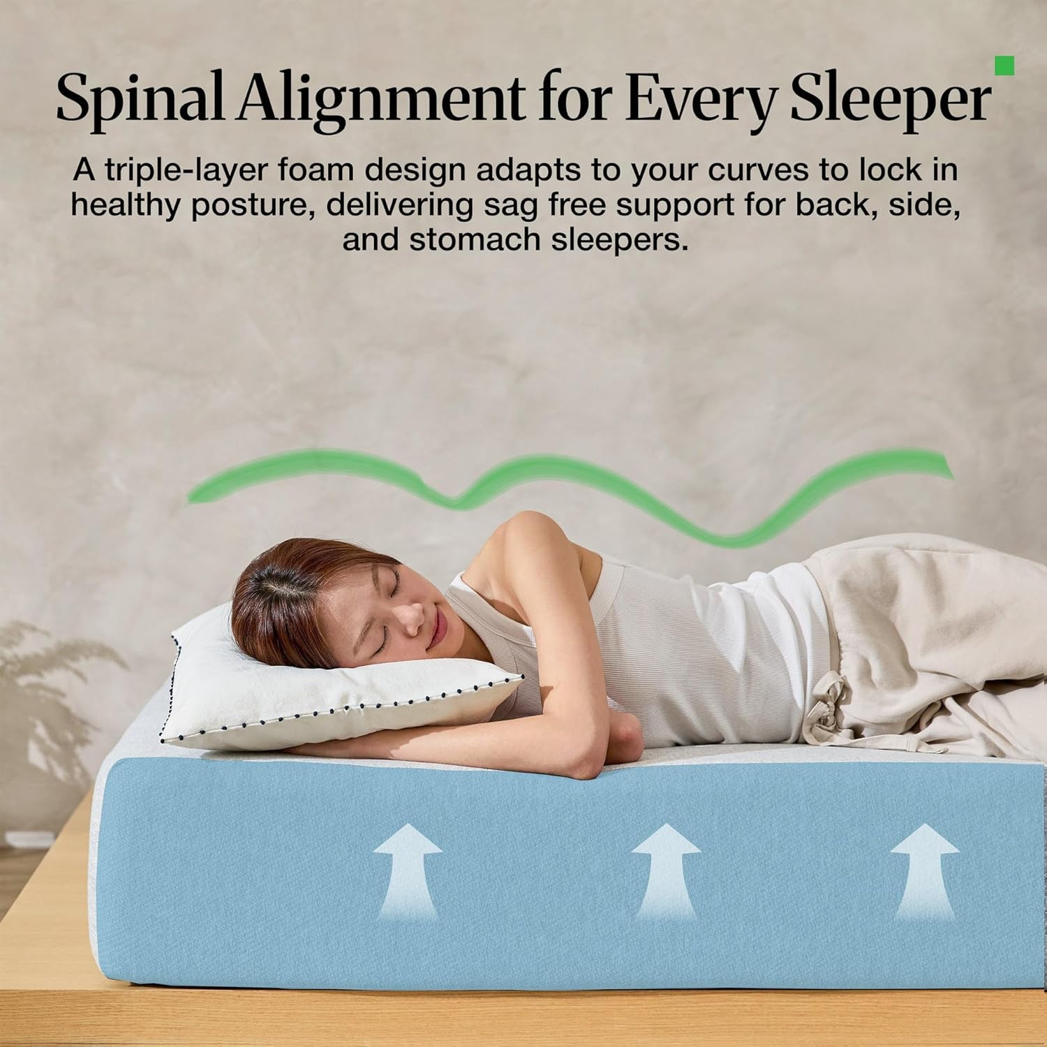 Copper Infused 12″ King Memory Foam Mattress – Medium Firm, 10-Year Warranty