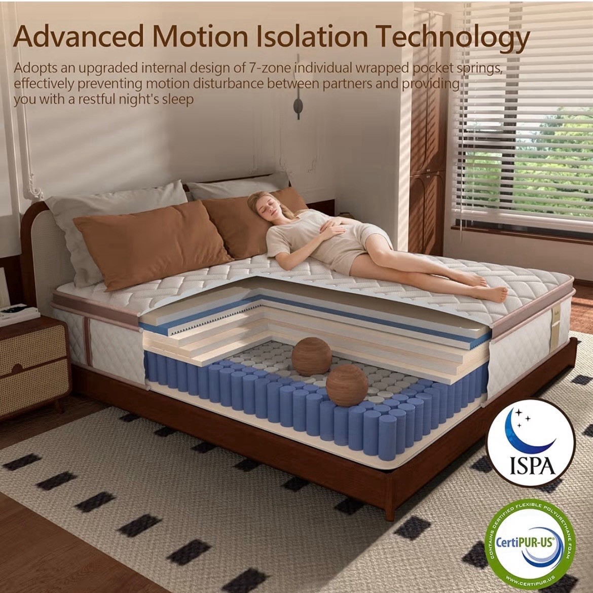 12” Queen Mattress And Metal Frame
